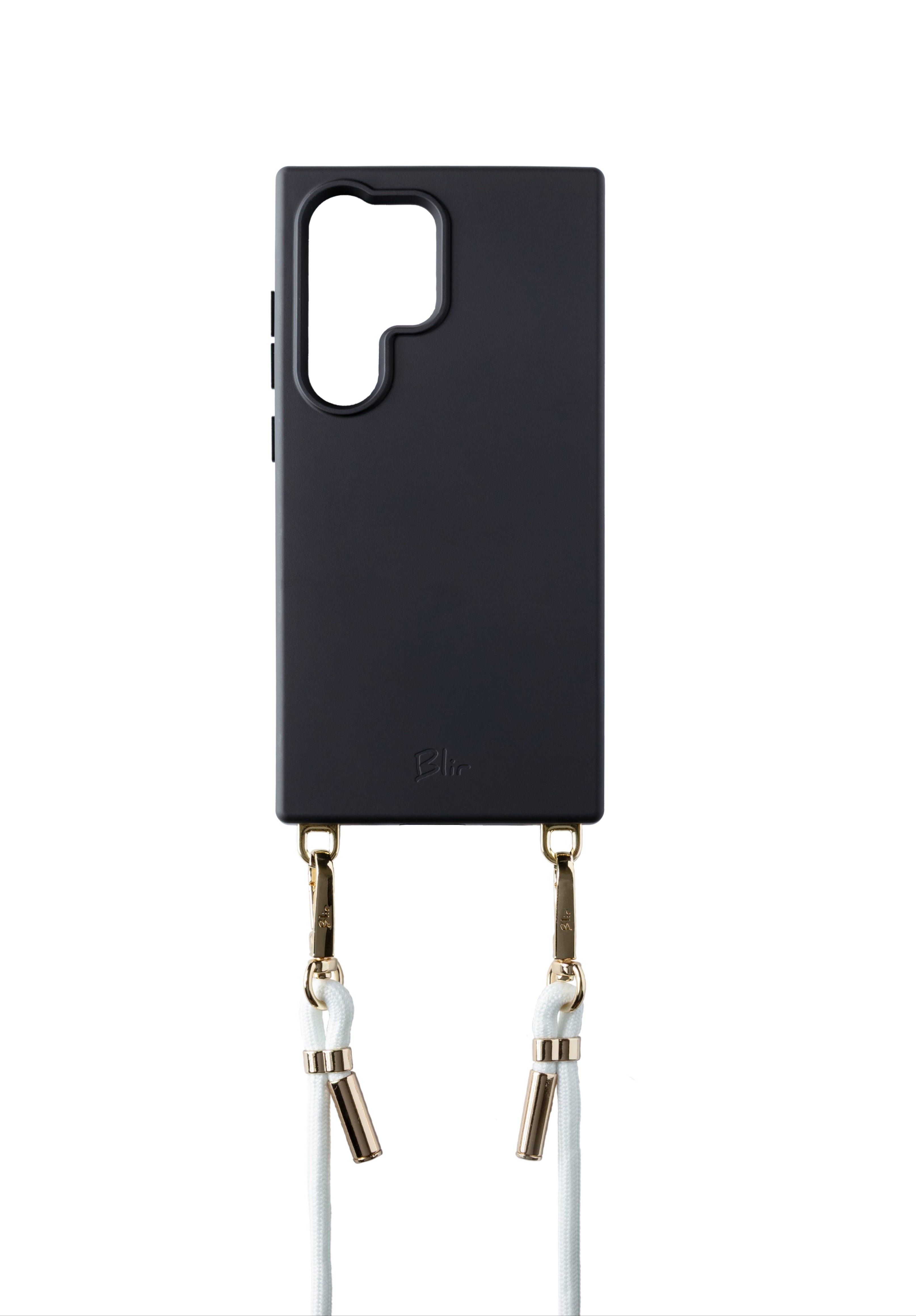 Blir Silhouette Elite - Capa de Silicone com Magsafe com Cordão Removível Preto para Samsung S24 Ultra
